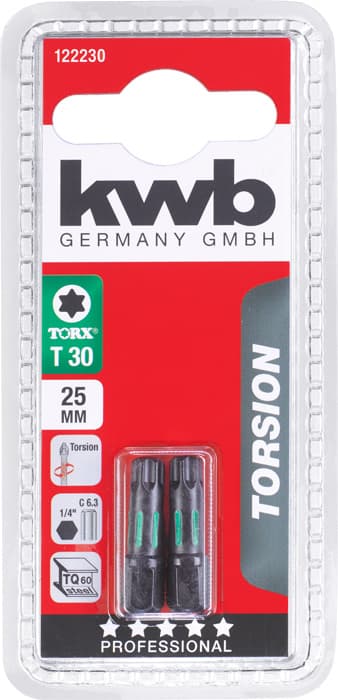 KWB 49122230 2 bita 25 mm Torx 30 Torsion - slika 2