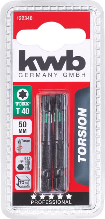 KWB 49122340 2 bita 50 mm Torx 40 Torsion - slika 2