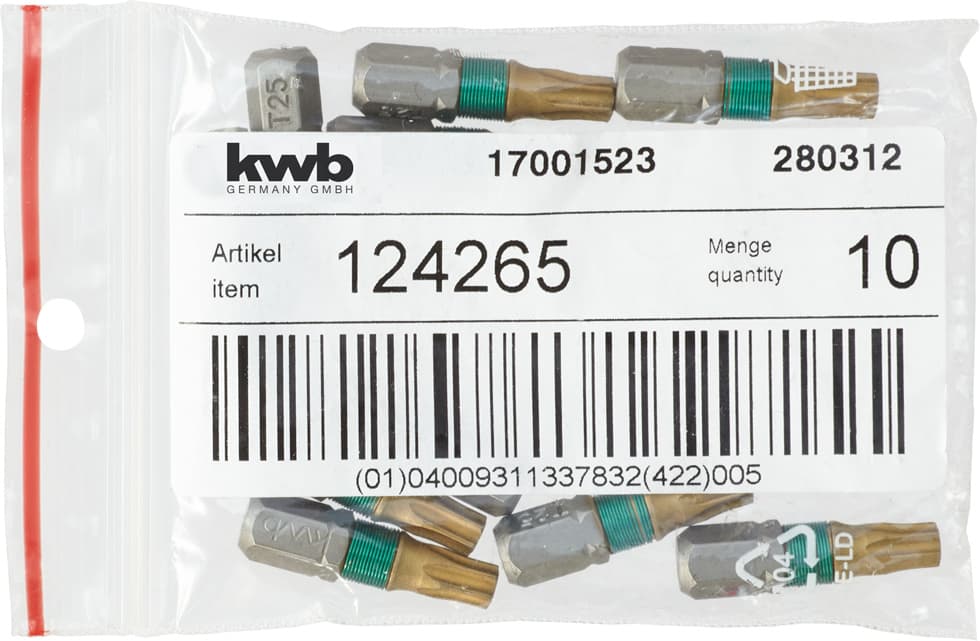 KWB 49124265 bit 25 mm Torx 25 Titan LS - slika 3