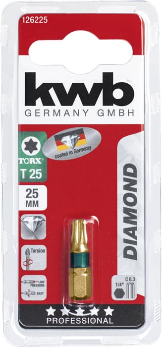 KWB 49126225 bit 25 mm Torx 25 dijamantski SB - slika 2