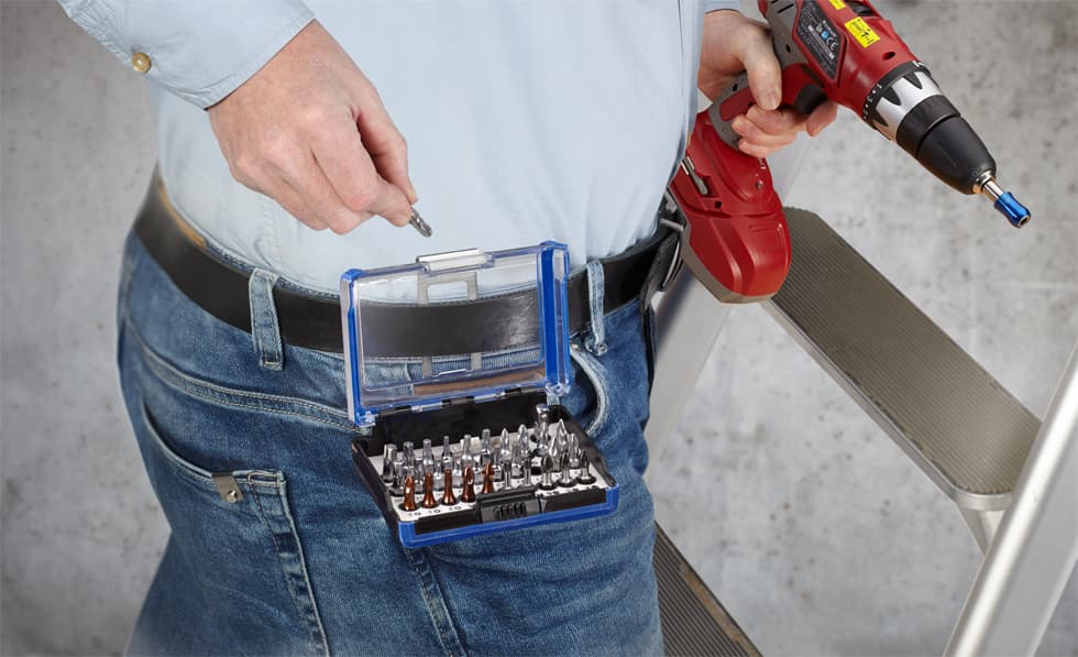 KWB 49160710 Bit Box set bitova, 32 dela, sa kukom za kaiš - slika 4