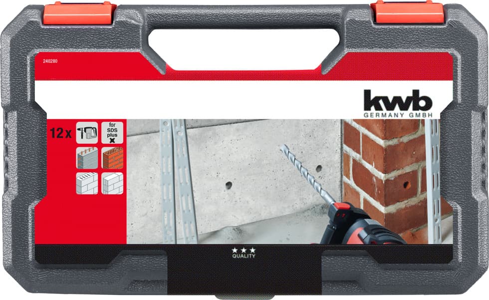 KWB 49240280 SDS Plus set burgija, 12 delova - slika 3