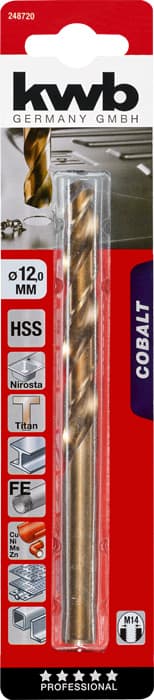 KWB 49248720 HSS-CO burgija za metal 12,0 mm. - slika 2