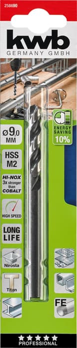 KWB 49258690 HI-NOX HSS M2 burgija 9x125, za metal/čelik, Energy Saving - slika 2