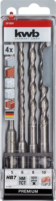 KWB 49261800 SDS-Plus burgija za beton HB 7 C5, 4 komada - slika 3
