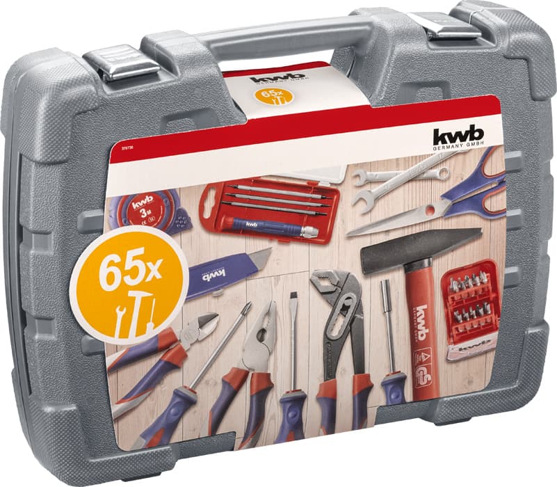 KWB 49370730 Set ručnog alata u plastičnom koferu, 65/1 - slika 2