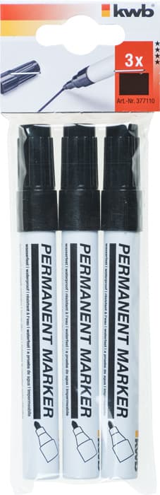 KWB 49377110 marker za obeležavanje, 3 komada, crni - slika 2