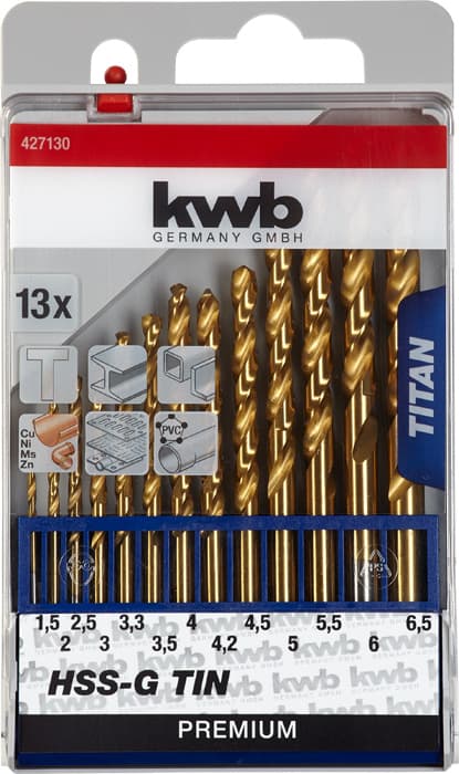 KWB 49427130 HSS-G Titanijum set burgija 13 delova - slika 2