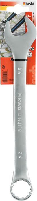 KWB 49460224 Viljuškasto-okasti ključ 24 | CrV , DIN 3113 A - slika 2