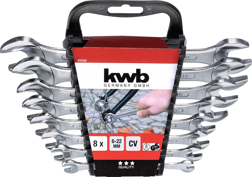 KWB 49470390 set viljuškastih ključeva 6-22 mm, 8 delova - slika 3