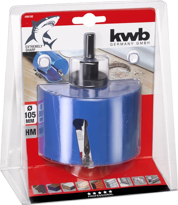 KWB 49499192 univerzalna krunasta testera, karbidna, 105 mm - slika 2