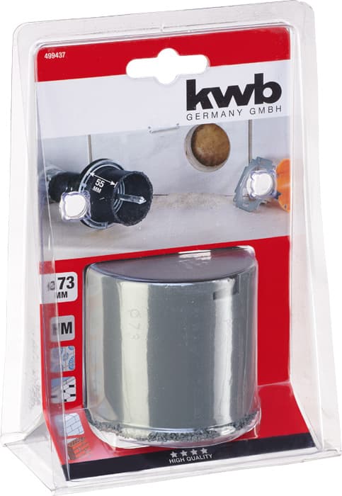 KWB 49499437 univerzalna kruna sa vrhovima ojačanim karbidom 73 mm, dubina 55 mm - slika 2