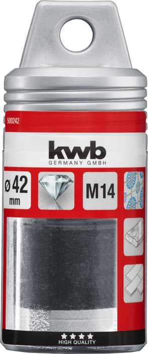 KWB 49500242 Dijamantska kruna za keramiku, M14, 42 mm - slika 3