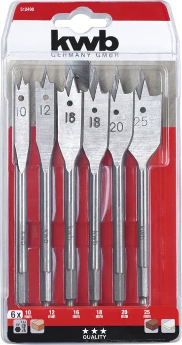 KWB 49512490 set leptir burgija 1/4", 6 delova - slika 2