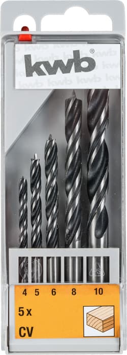 KWB 49514030 set burgija za drvo 4-10 mm, 5 delova - slika 3