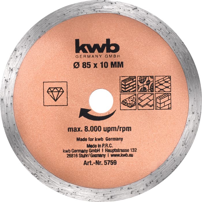 KWB 49575905 set listova za cirkular, 3 dela, 85 mm - slika 2