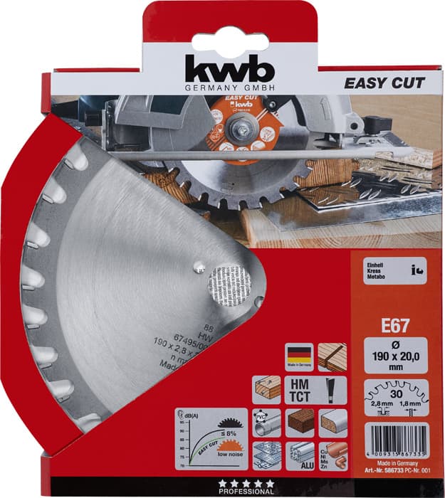 KWB 49586733 Rezni disk za cirkular 190 x 20 mm, 30Z - slika 2