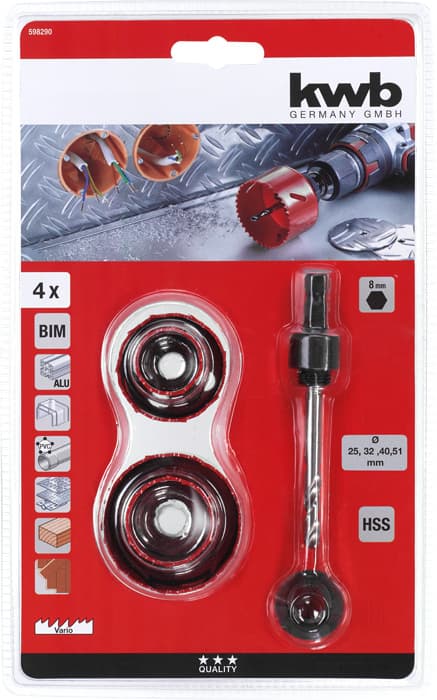 KWB 49598290 set HSS BiM krunastih testera, 5 delova - slika 3