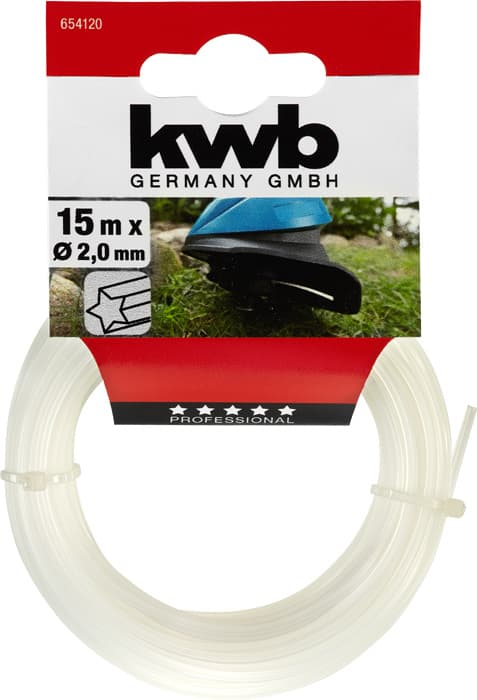 KWB 49654120 Struna za trimer 2.0x15m, beli - slika 2