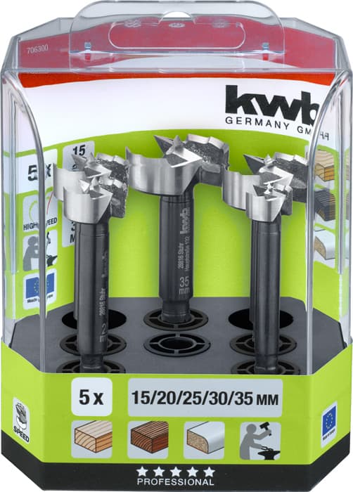KWB 49706300 Energy-Saving set burgija za klap šarke, 5 delova - slika 2