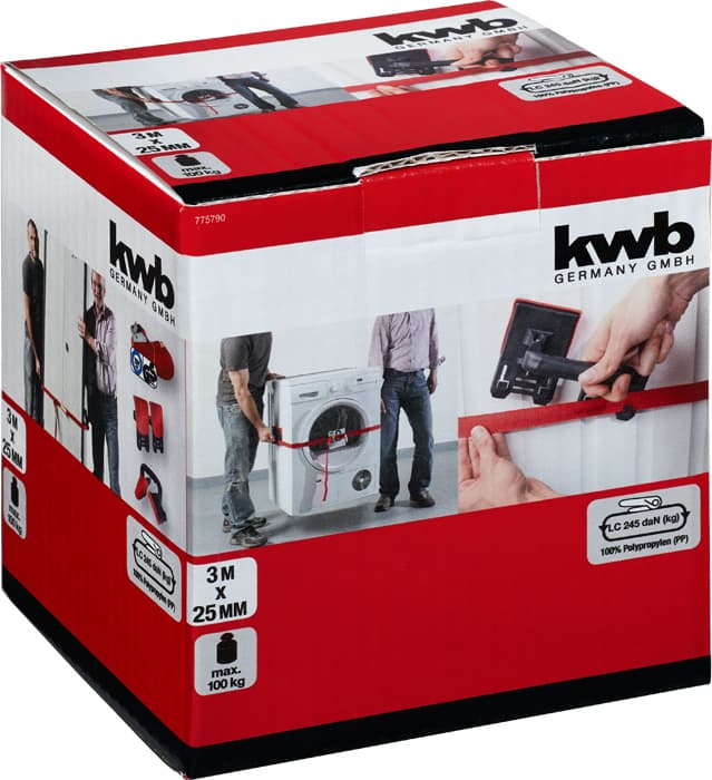 KWB 49775790 set za nošenje kabastih stvari, 2 ručke, 3 m kanapa - slika 2