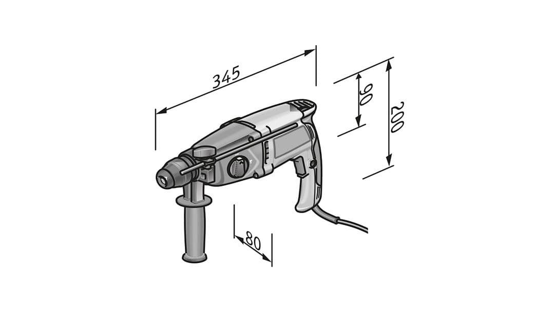 FLEX udarna bušilica 2-22, 710W, 2.1J, SDS+ 413674 - slika 2