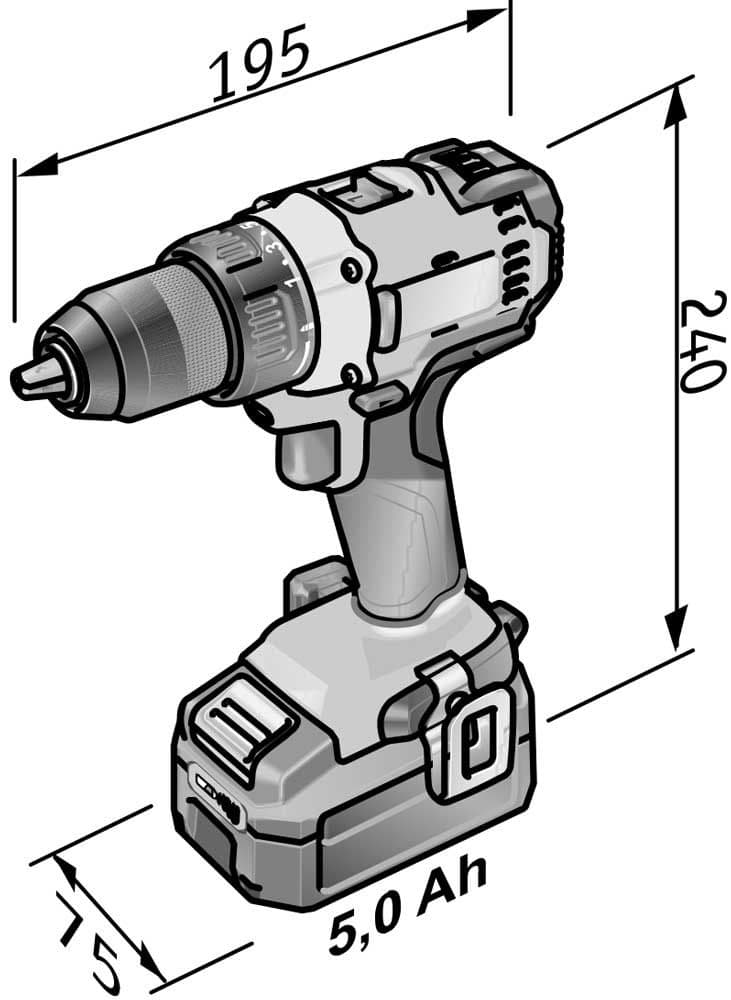 FLEX Aku bušilica zavrtač PD 2G 18.0-LD, 18V/2.5Ah 484.865 - slika 3