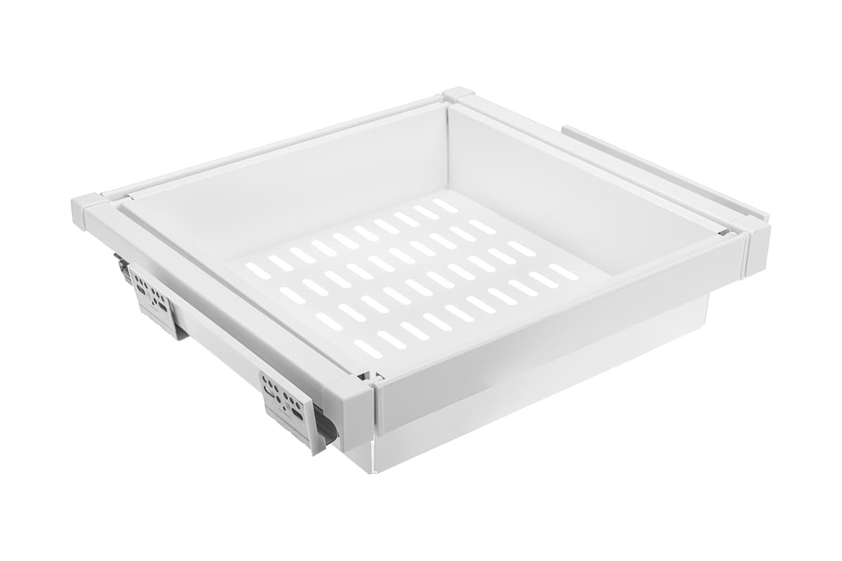 GTV Metalna garderobna korpa sa tihim zatvaranjem ELITE 800mm, bela, WG-KOSZM80-10