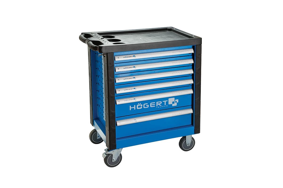 Hogert HT7G046 kolica za alat, 6 polica, abs - slika 2