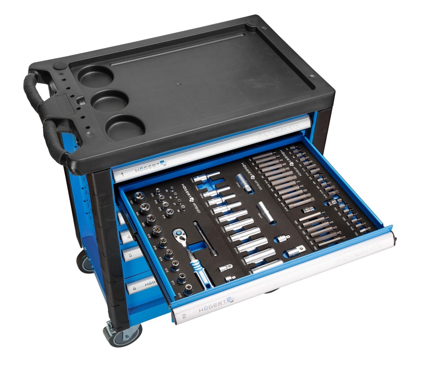 Hogert HT7G052 kolica sa alatom, 171 alat - slika 3