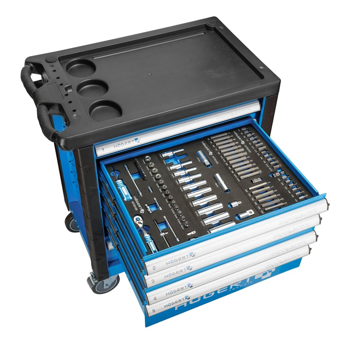 Hogert HT7G056 kolica sa alatom, 214 alata - slika 3