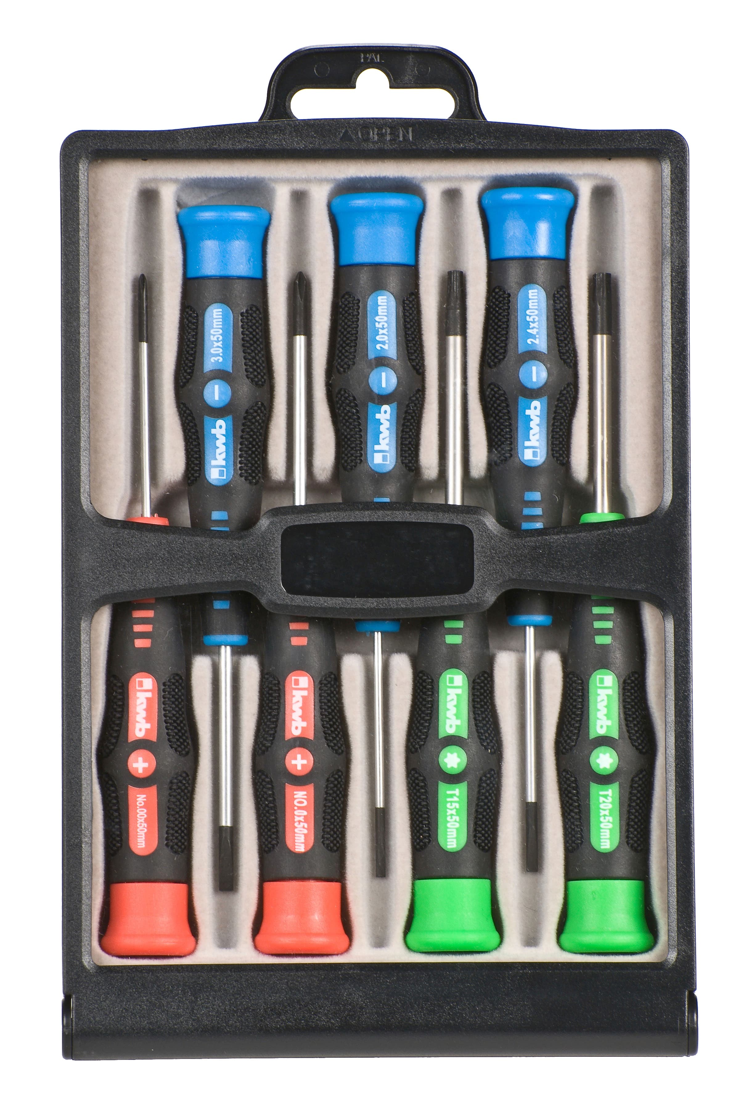 KWB 49146200 Profi set preciznih odvijača, 7/1 | CrV, FL+PH+T - slika 2