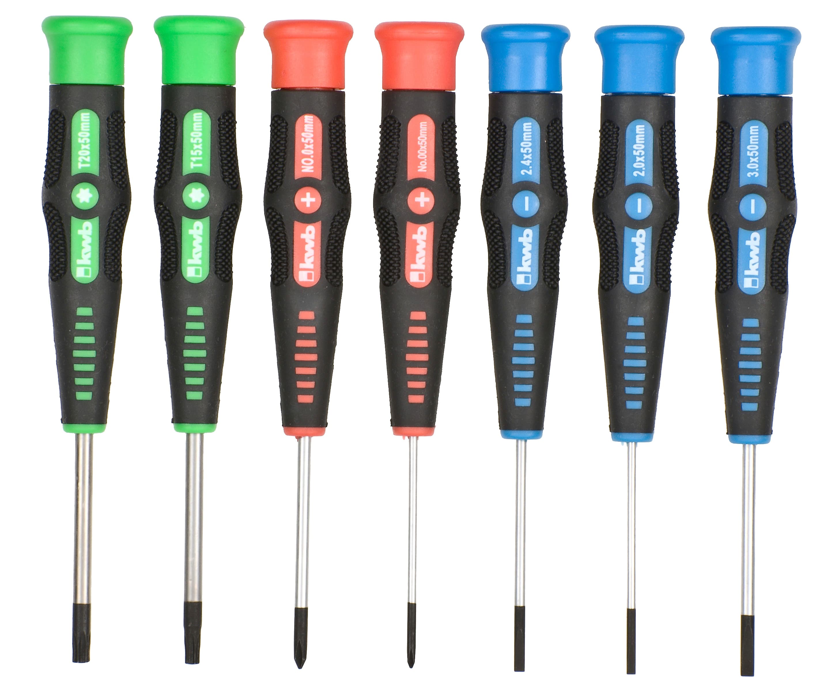 KWB 49146200 Profi set preciznih odvijača, 7/1 | CrV, FL+PH+T - slika 3