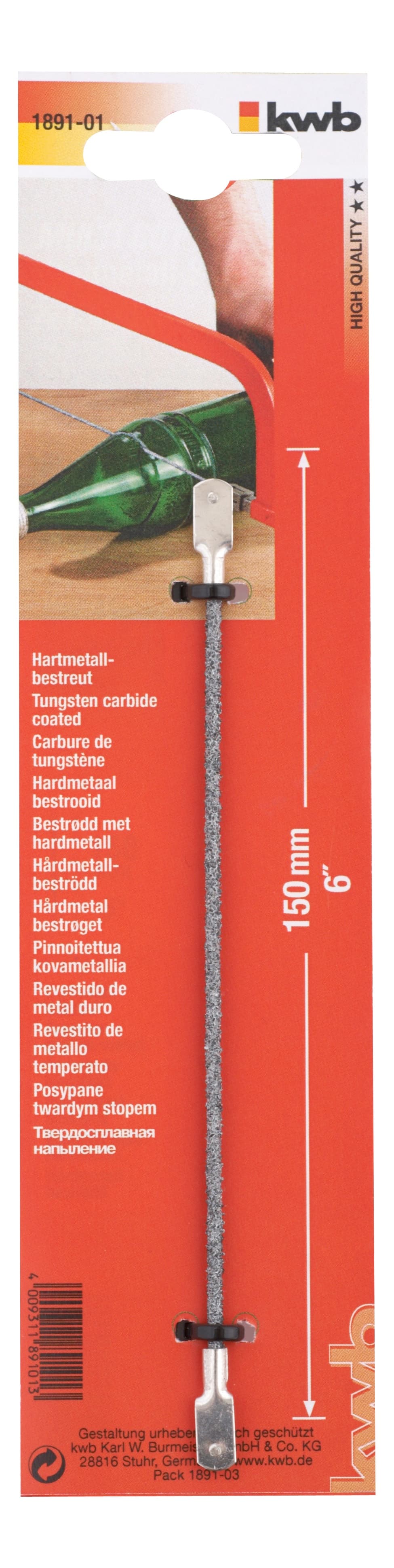 KWB 49189101 Višenamenska rezna struna, 150 | za staklo/keramiku - slika 2