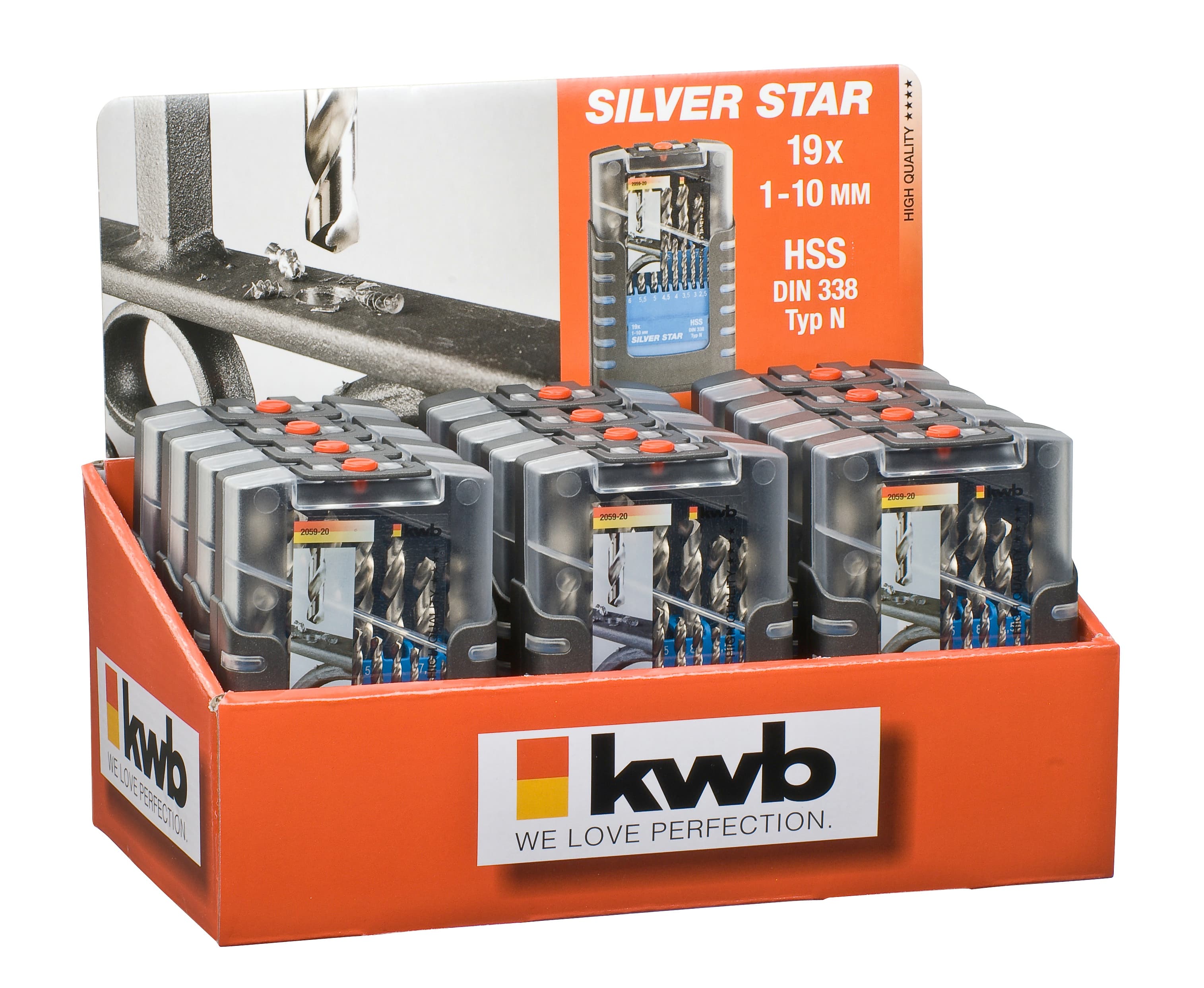 KWB 49205920 Silverstar set burgija za metal 1-10 19/1 | DIN 338, brušene - slika 2
