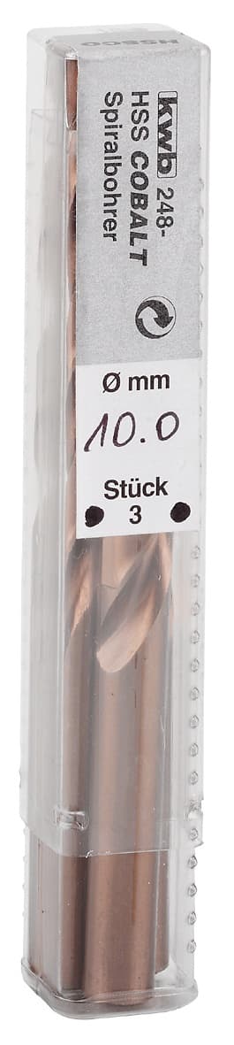 KWB 49248100 HSS-CO burgija 10,0 mm set, brušene - slika 2