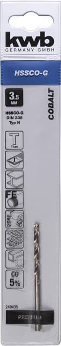 KWB 49249435 HSS-Co Cobalt Twist burgija 3,5 mm - slika 4