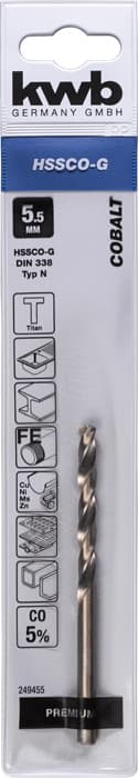 KWB 49249455 HSS-Co Cobalt Twist burgija 5,5 mm - slika 4