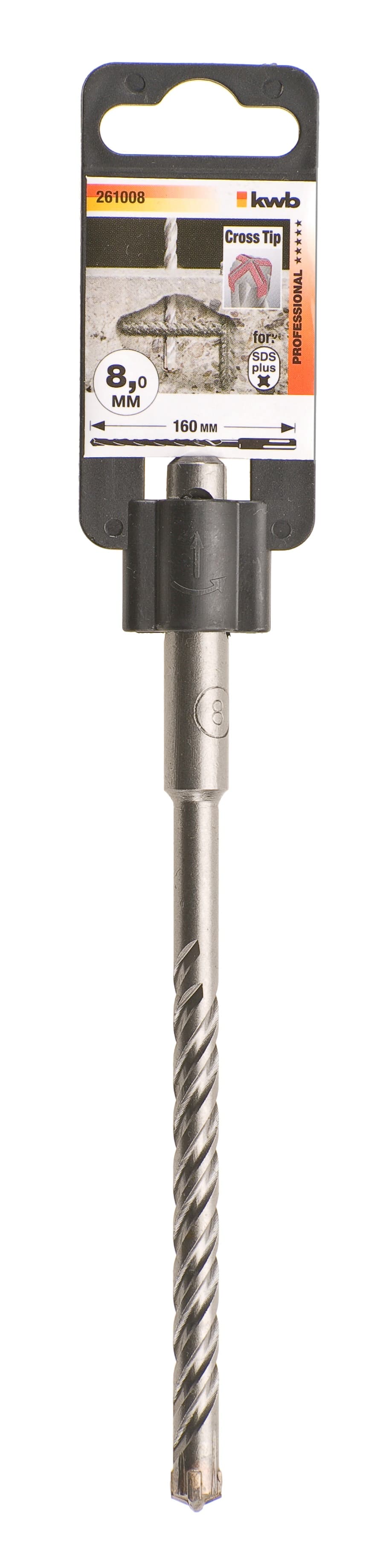 KWB 49261008 Crosstip HB44 SDS plus burgija 8 , 160, za armirani beton - slika 2