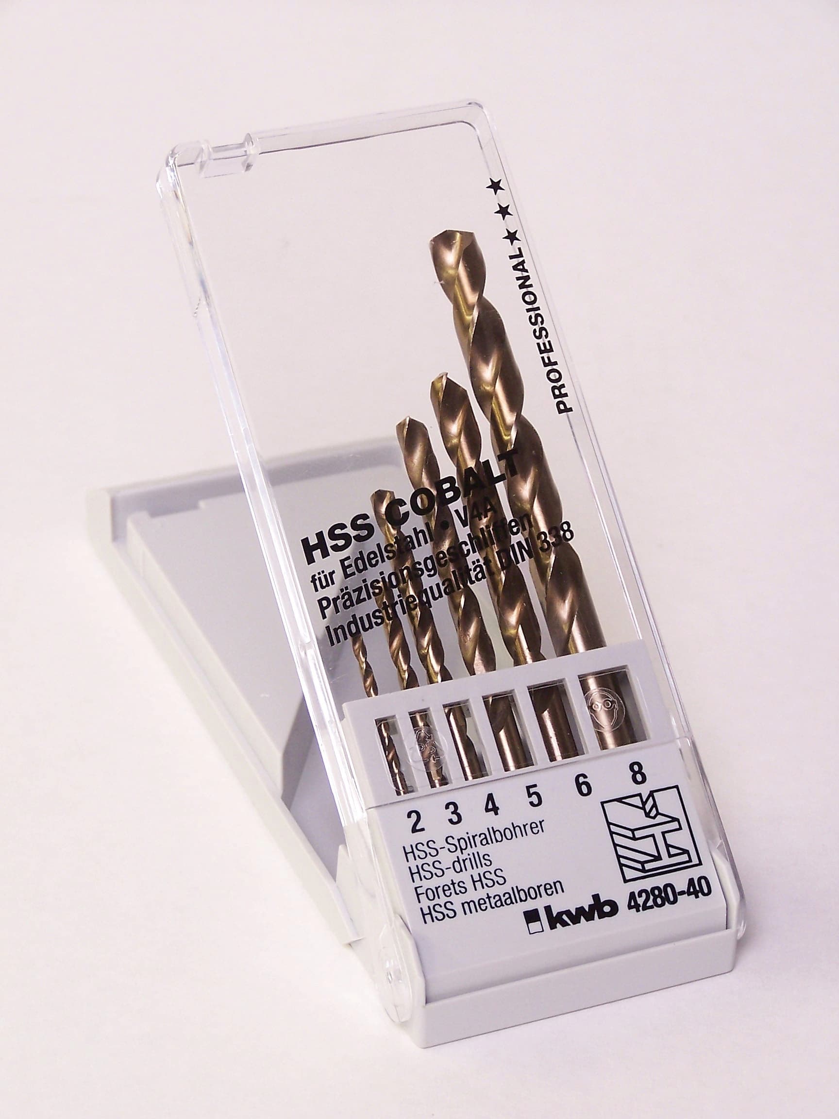 KWB 49428040 HSS Cobalt set burgija 2-8 6/1 | za metal, 2/3/4/5/6/8, DIN 338 - slika 2