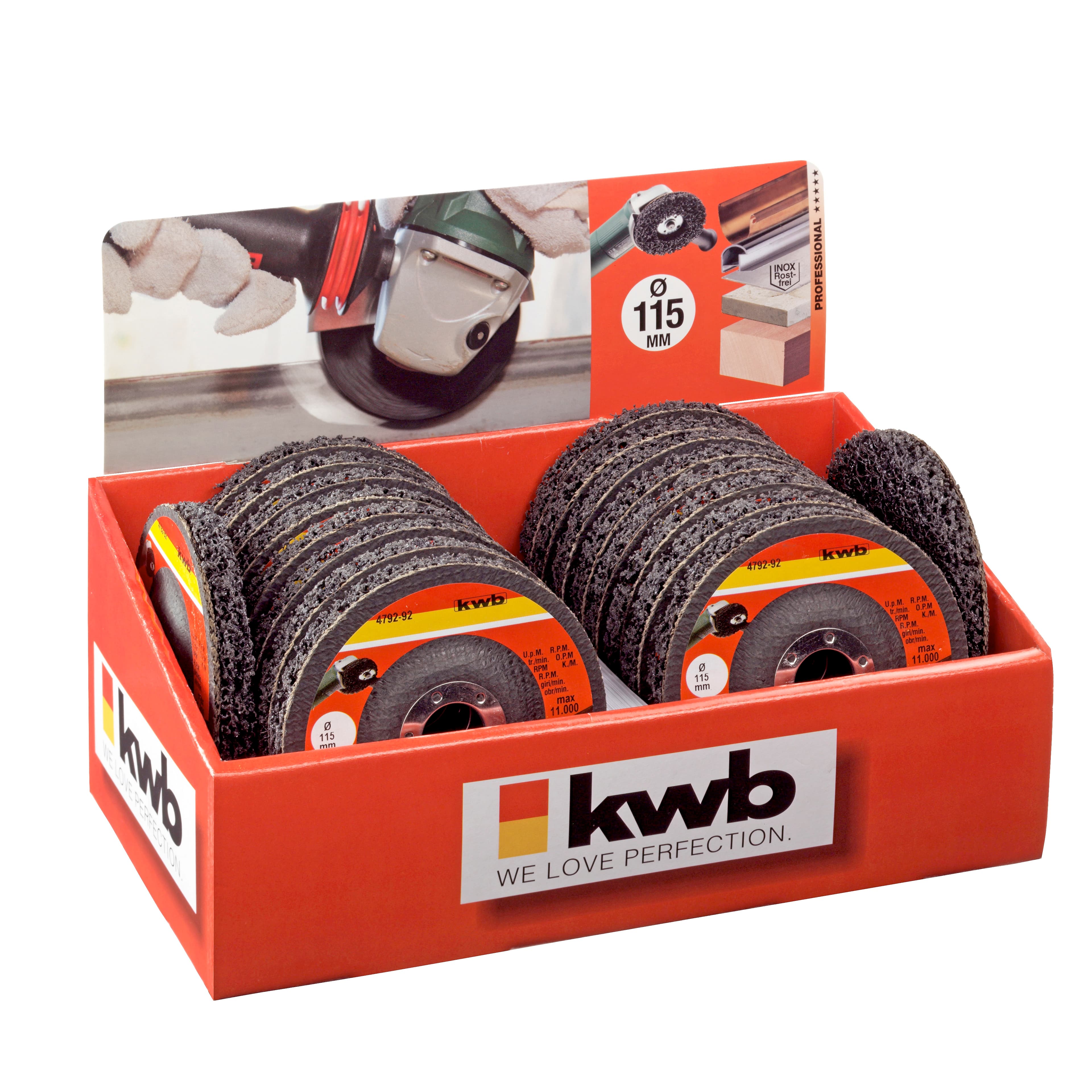 KWB 49479292 univerzalni disk za čišćenje 115 mm, 18 komada - slika 2