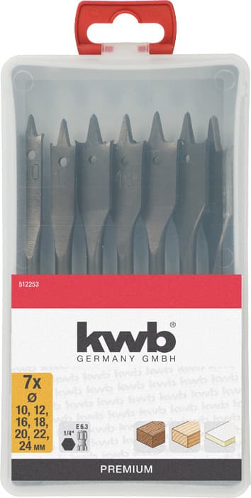 KWB 49512253 set leptir burgija 1/4", 7 delova - slika 5