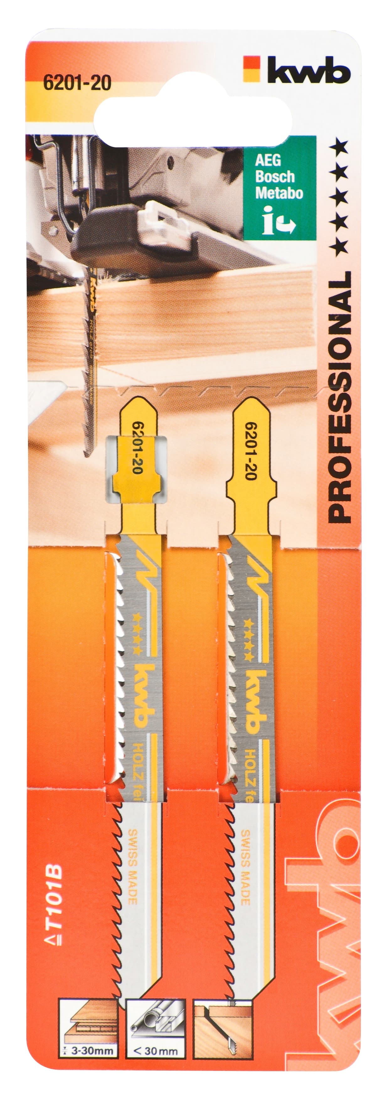 KWB 49620120 List za ubodnu testeru 100 2/1, BiMetal, za drvo, fini - slika 2