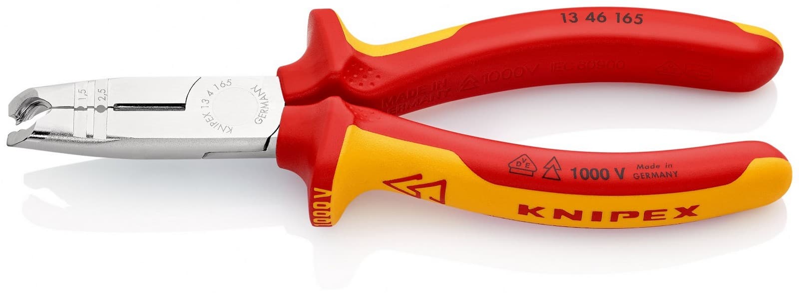 Knipex 13 46 165 klešta - striper izolovana, VDE, hromirane 165 mm - slika 4