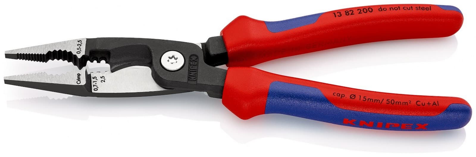 Knipex klešta za električne instalacije 200mm 13 82 200 - slika 8