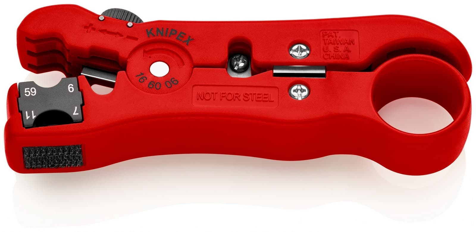 Knipex 16 60 06 SB alat za skidanje izolacije za koaksijalne kablove 125 mm - slika 4