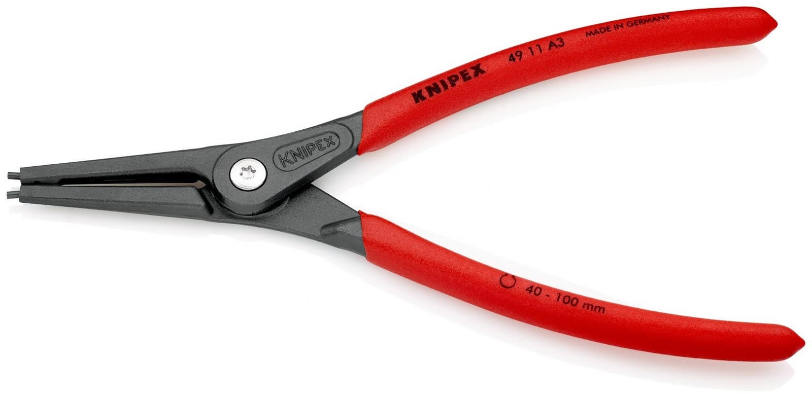 Knipex 49 11 A3 SB Precizna klešta za spoljašnje sigurnosne prstenove 225 mm - slika 3