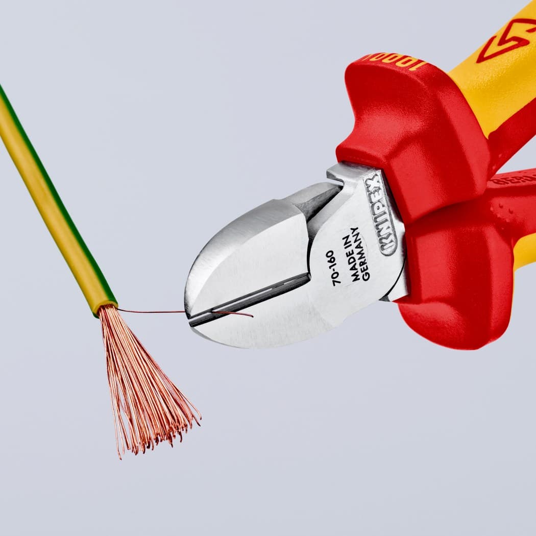 Knipex 70 06 160 Bočne sečice izolovane, VDE, hromirane 160 mm - slika 9