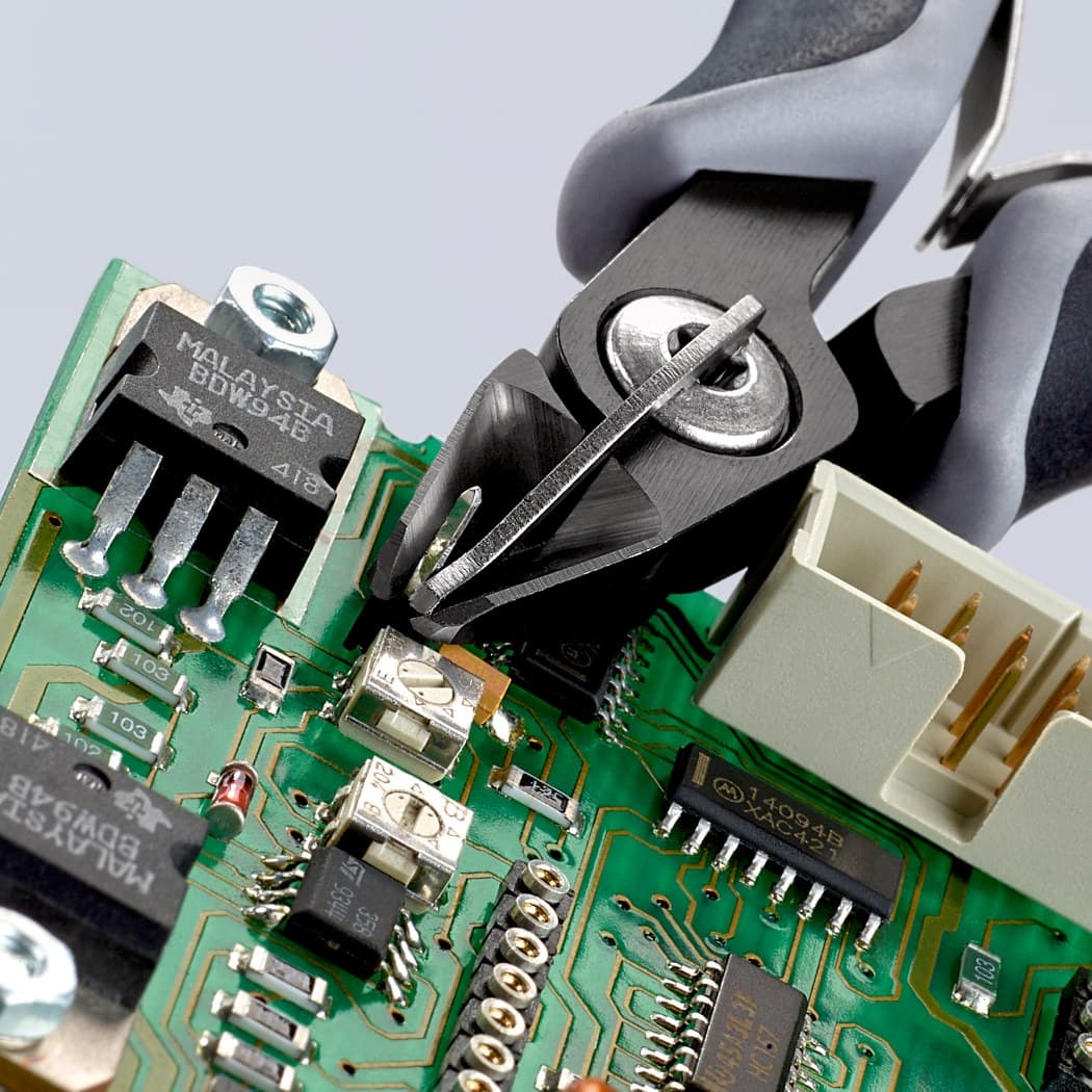 Knipex precizne kose sečice za elektroniku sa stezaljkom ESD 125mm 79 52 125 ESD - slika 6