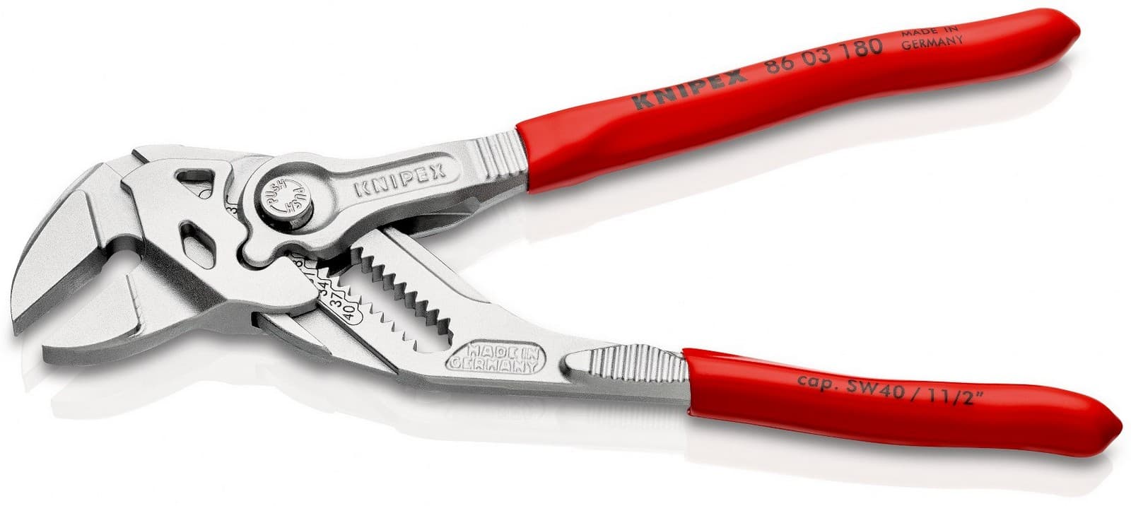 Knipex 86 03 180 ključ klešta hromirana 180 mm - slika 10